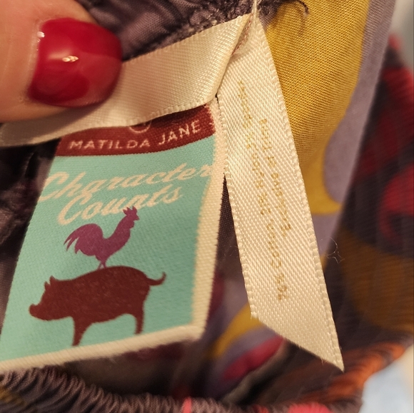 Matilda Jane Character Counts Numbers Printed Tiered Pull On Skirt Size 4 - Picture 15 of 15